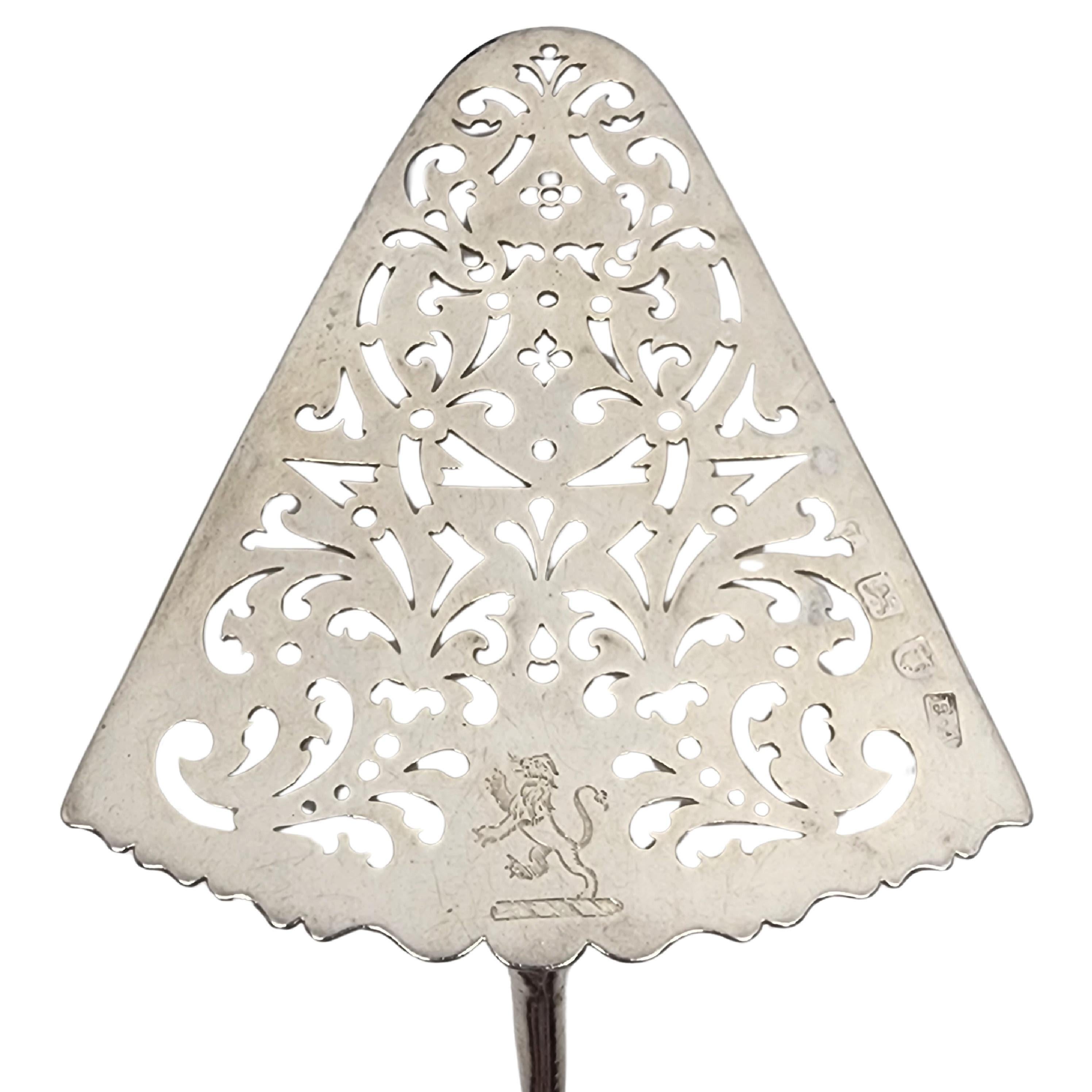 Antico server a fetta di pesce in argento sterling georgiano Edward Aldridge II #18208 in vendita 5