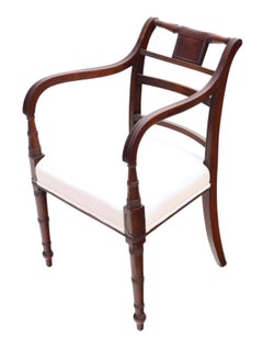 Antique Georgian Elbow Carver Desk Chair
