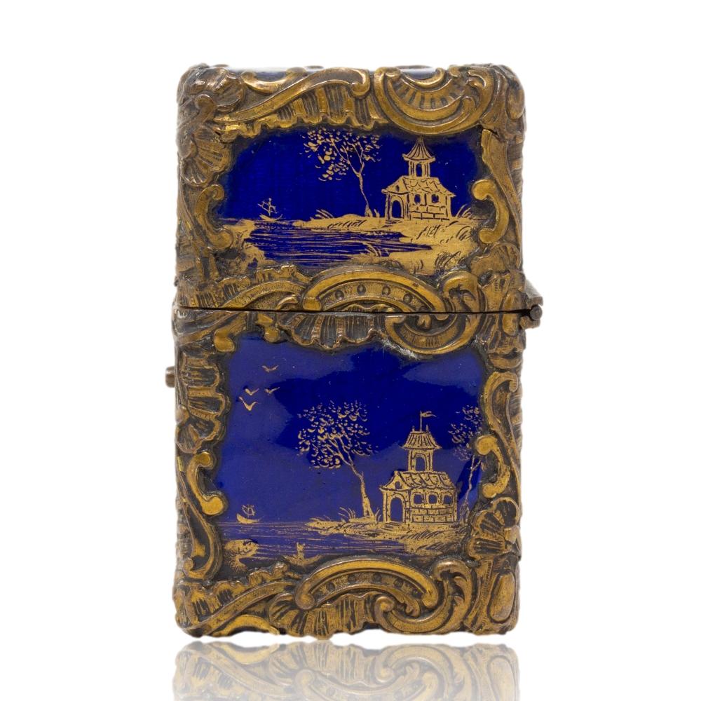 Antique Georgian English Chinoiserie Etui Nécessaire Card Case In Good Condition In Newark, England