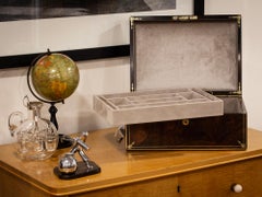 Ancienne boîte à bijoux anglaise géorgienne en bois de rose par Edwards