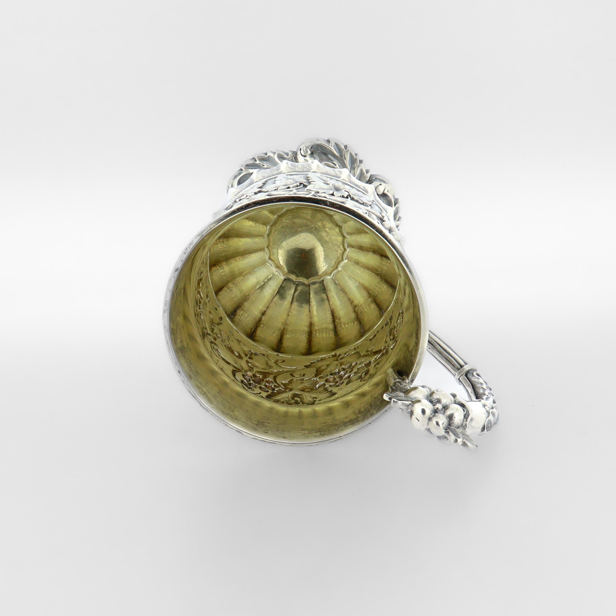 Antica tazza o boccale da battesimo in argento sterling georgiano di Joseph Angell in vendita 2