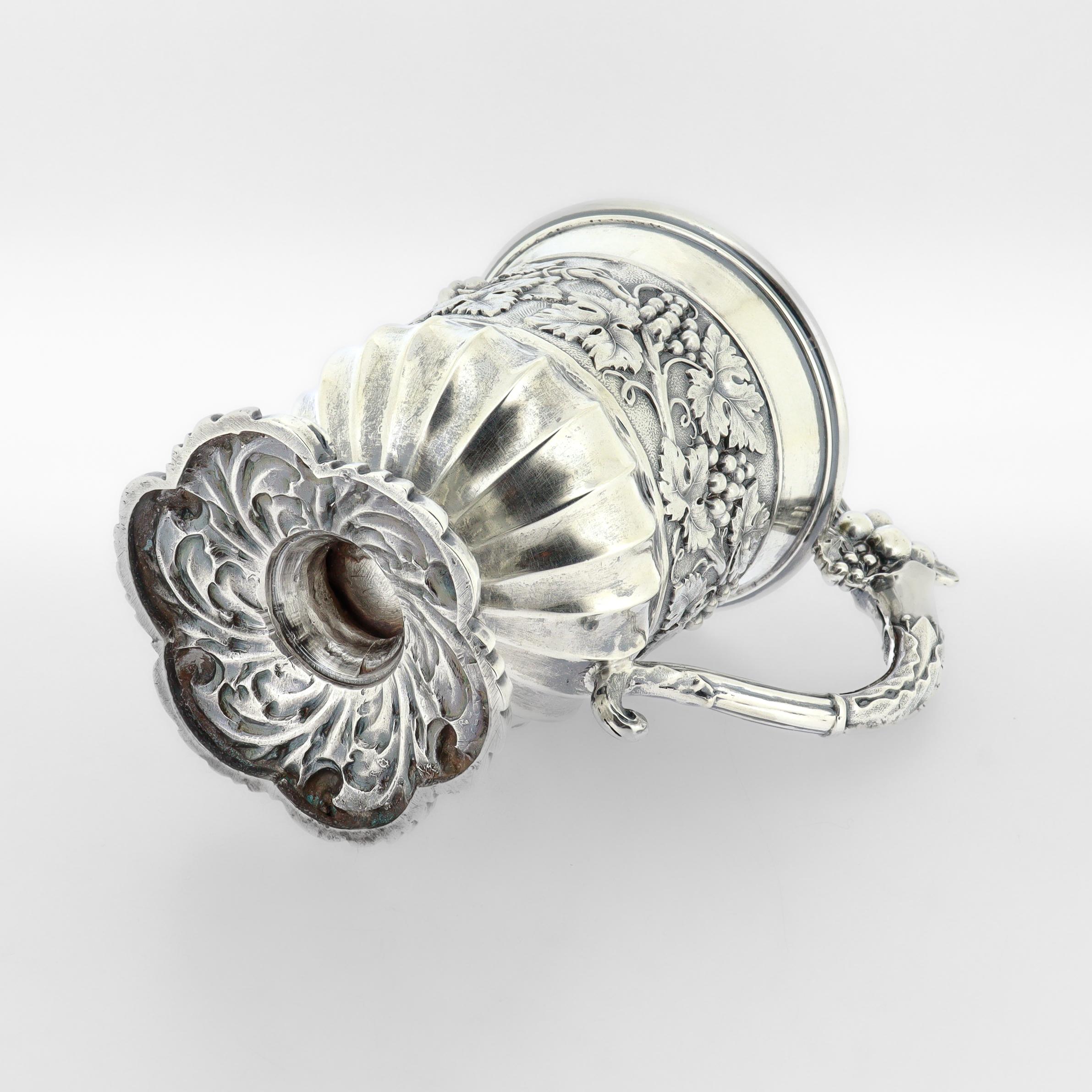 Antica tazza o boccale da battesimo in argento sterling georgiano di Joseph Angell in vendita 3