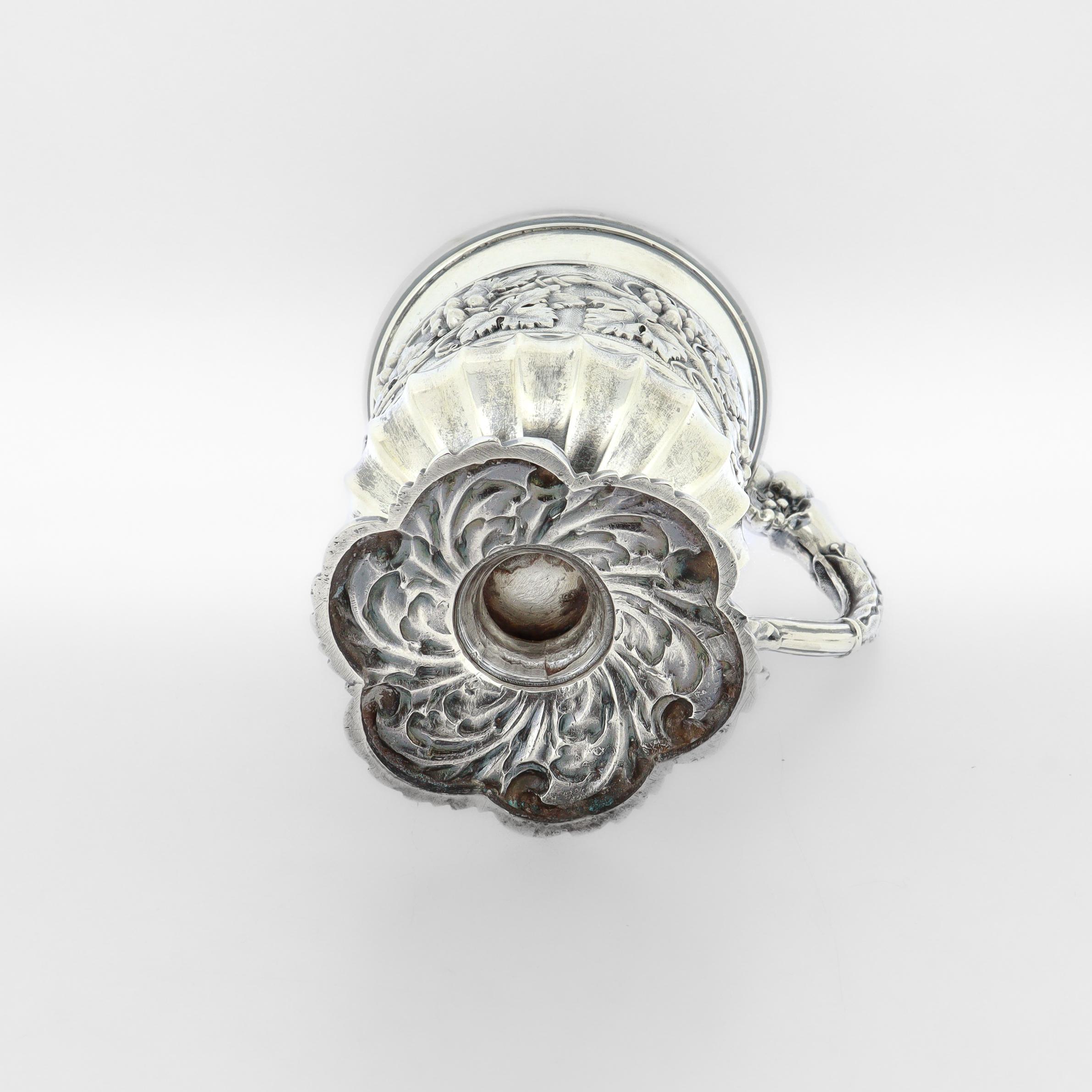 Antica tazza o boccale da battesimo in argento sterling georgiano di Joseph Angell in vendita 4