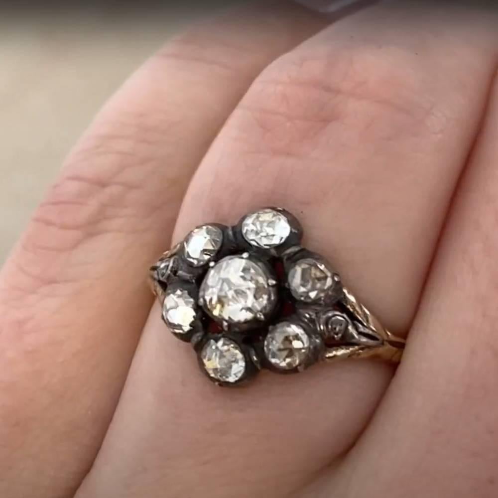 Donna Anello antico di epoca georgiana con diamante (circa 0,7 carati), oro giallo 18 ct. in vendita
