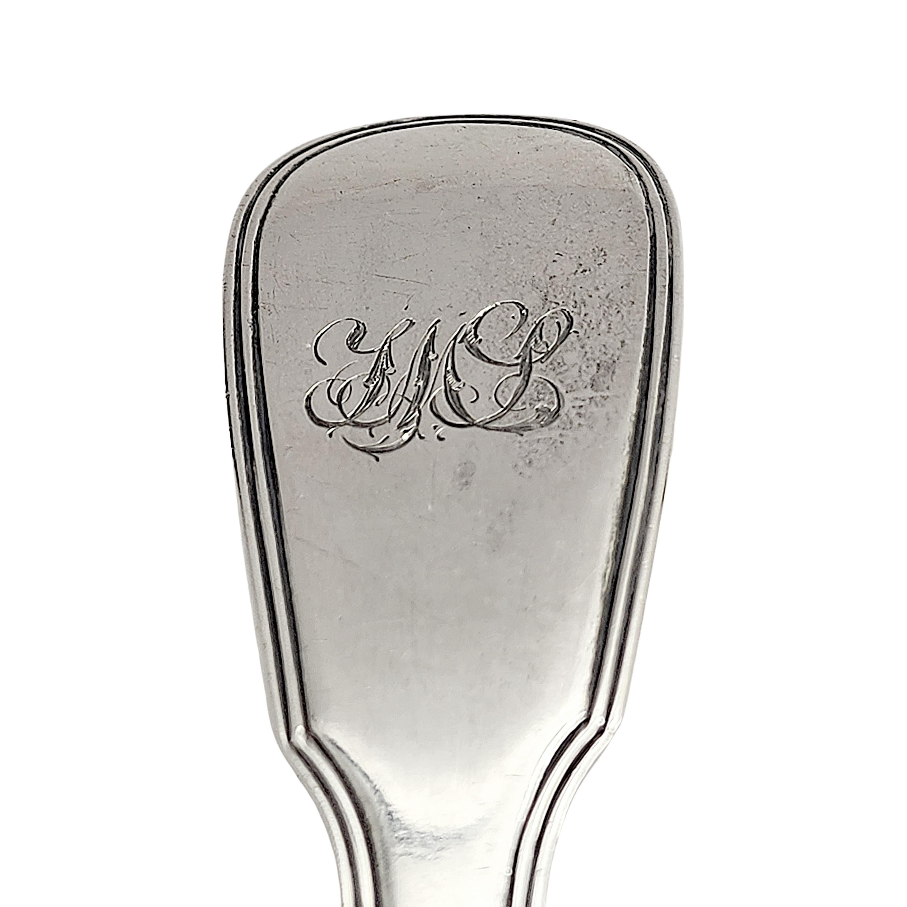 Antique Georgian Era English Sterling Silver Fish Server with Monogram #14159 For Sale 4