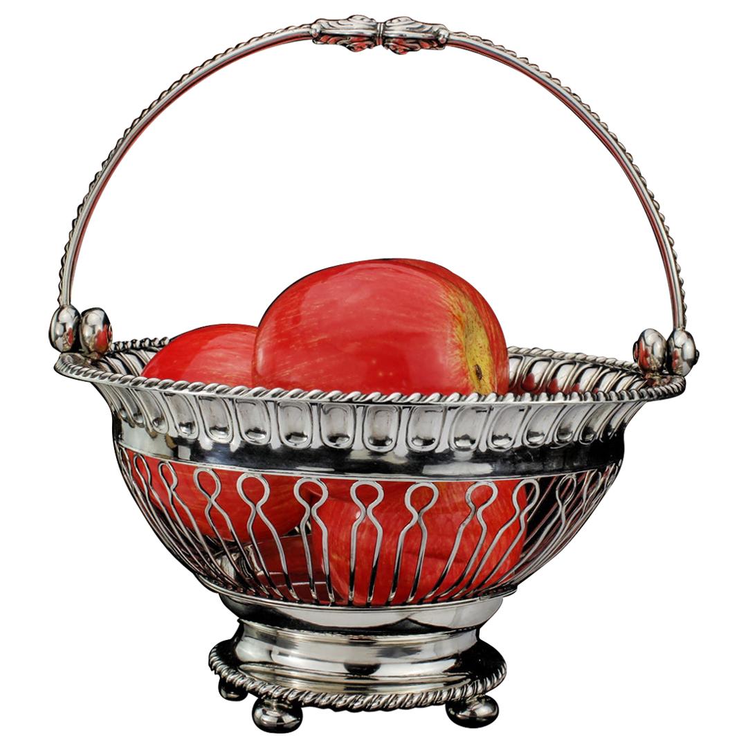 Antique Georgian Fruit Basket For Sale