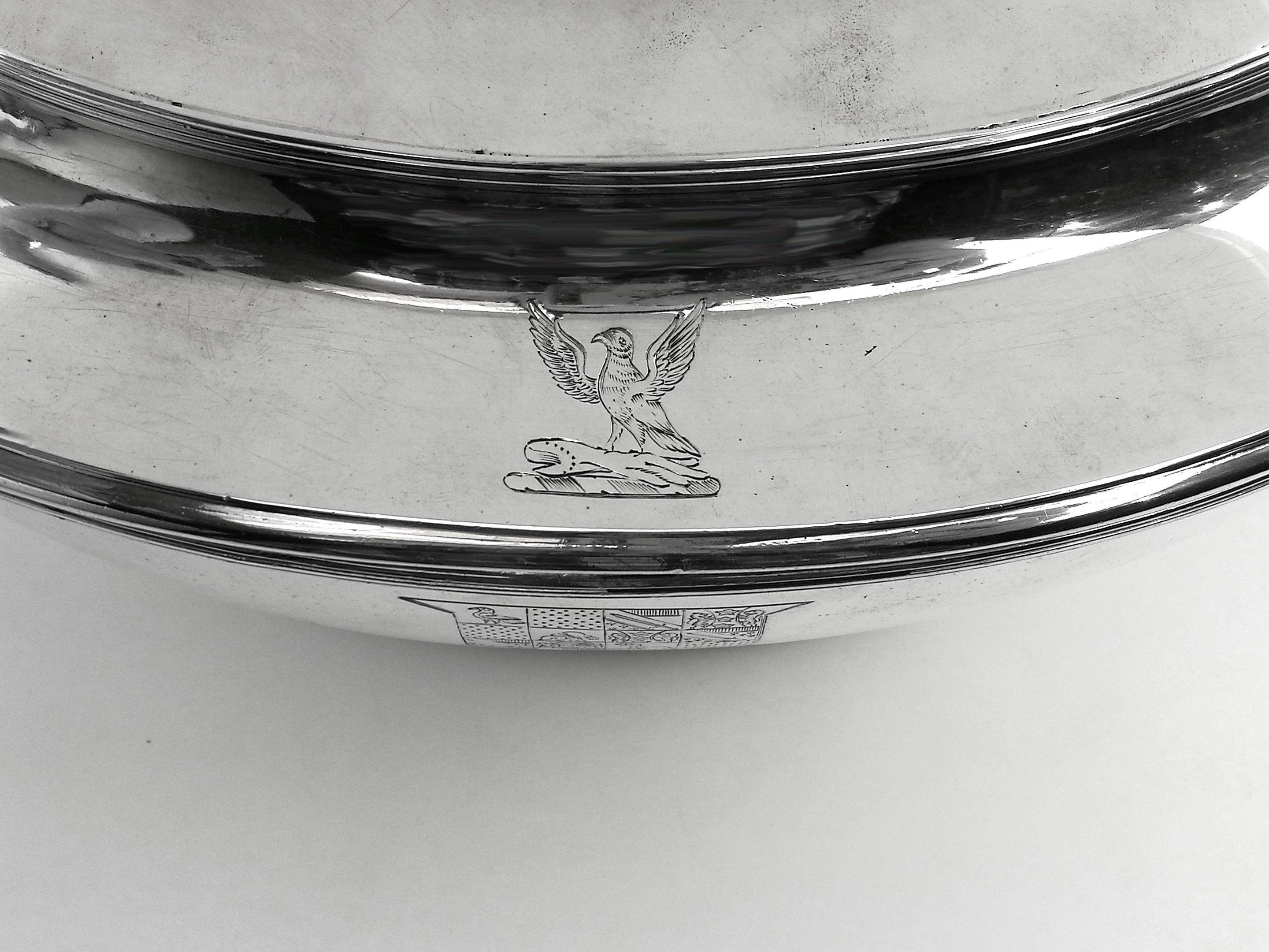 Late 18th Century Antique Georgian George III Silver Soup Tureen 1779 Serving Tableware