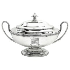 Antique Georgian George III Silver Soup Tureen 1779 Serving Tableware