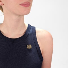 Antique Georgian Gold and Enamel Hair Mourning Brooch for Isaac Shakespeare