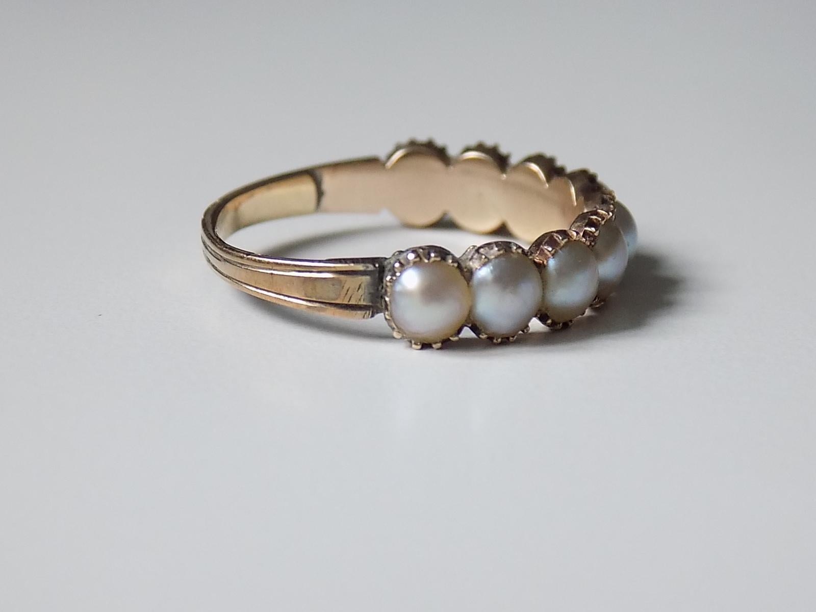 pearl eternity ring