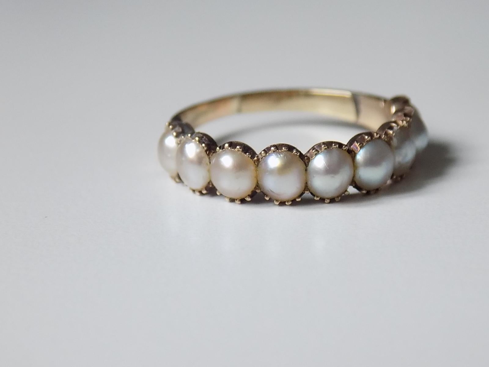 pearl eternity band
