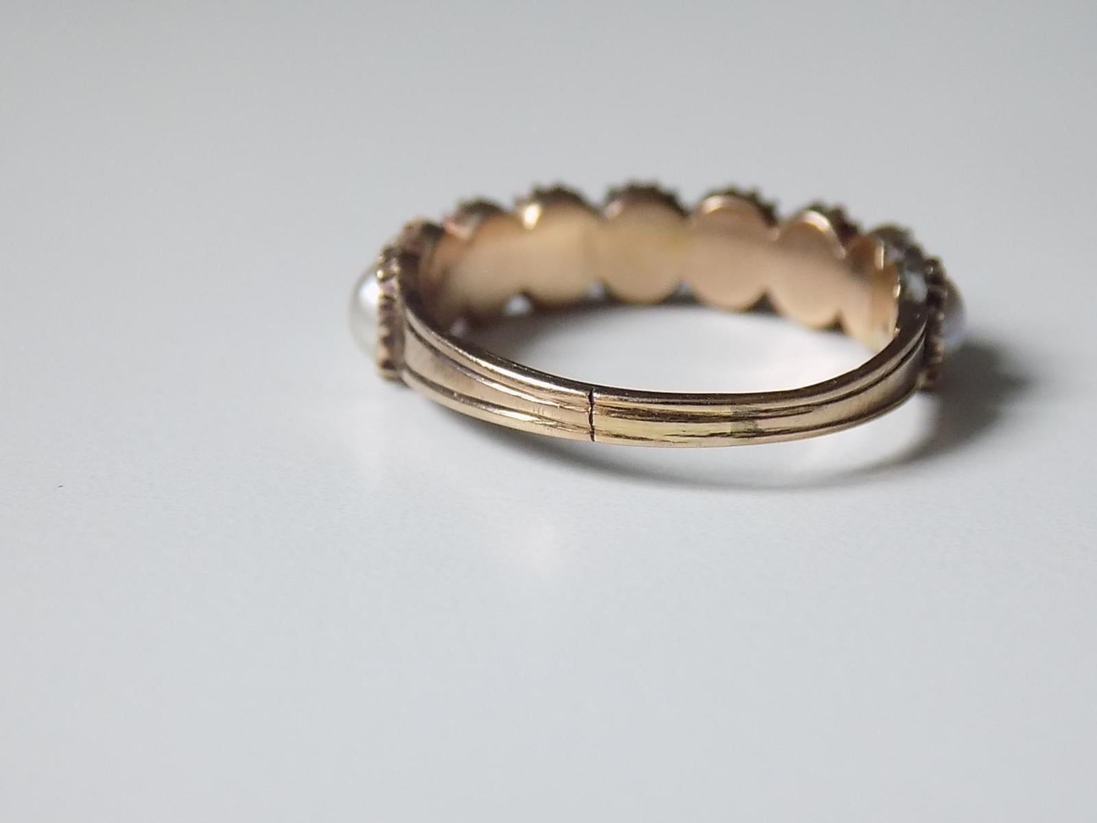 pearl eternity rings