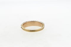 Antique Georgian Half Hoop Two-Row Antique Cut Diamond Ring