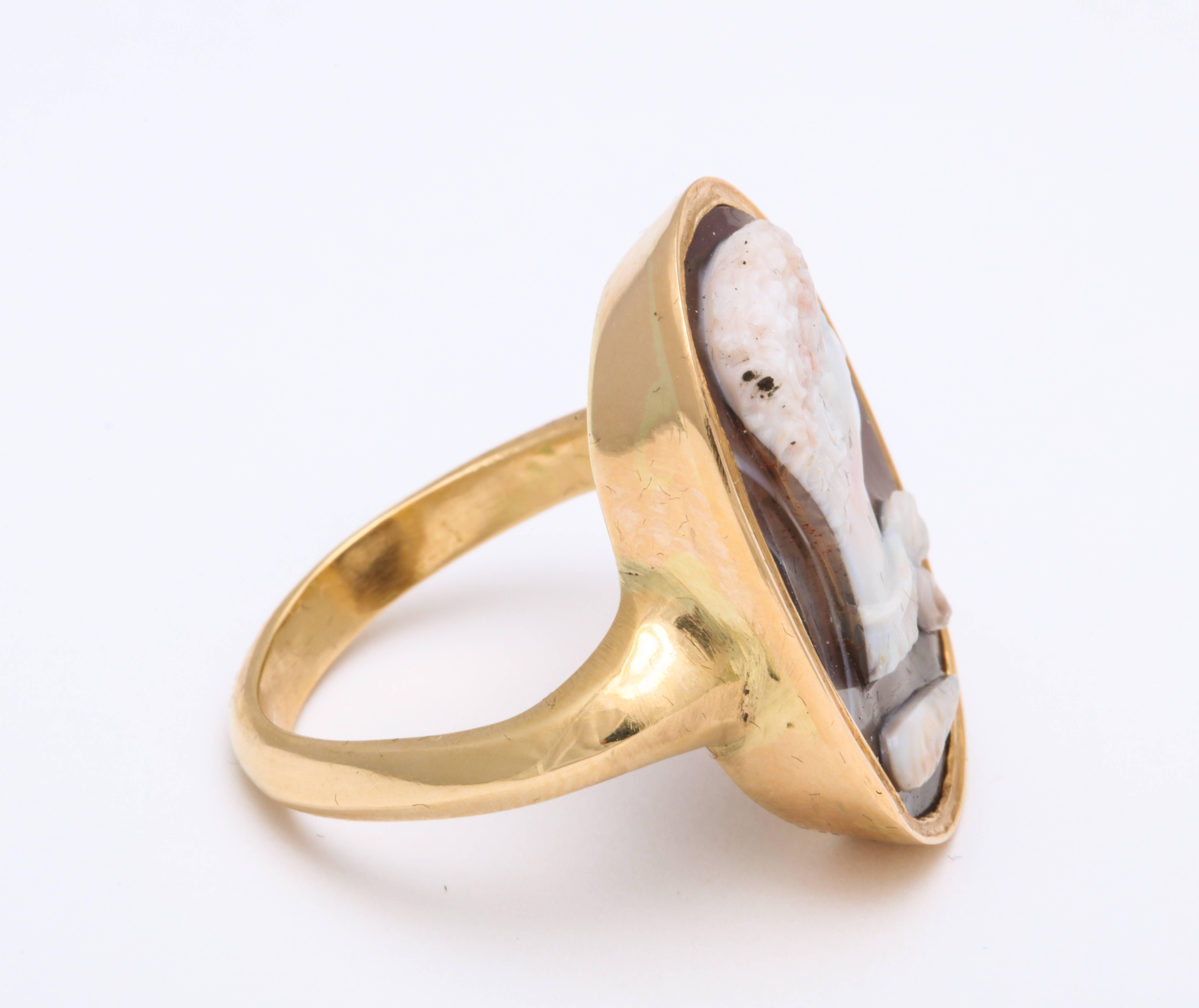 rare antique cameo rings