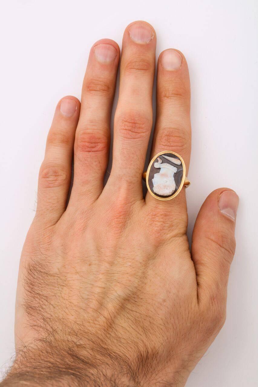 Antique Georgian Hercules Cameo Ring 1