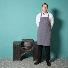 Antique Georgian Hourglass Hob Grate by Carron Iron Co.