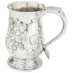 Antique Georgian 'III' Sterling Silver Tankard