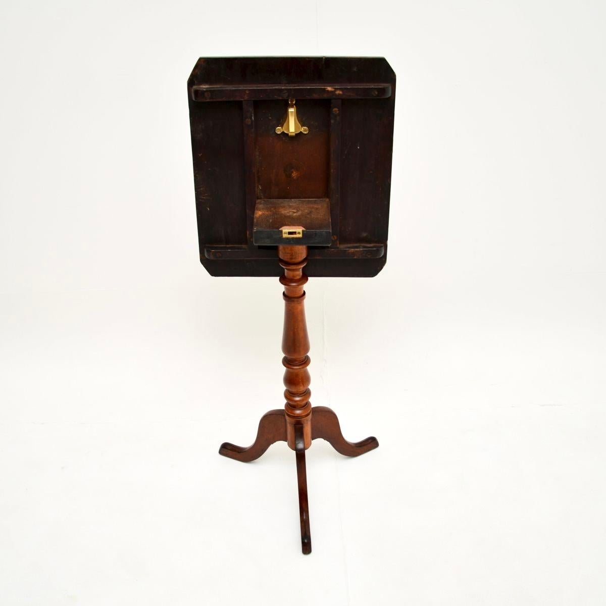 Early 19th Century Antique Georgian Inlaid Walnut Chess Table