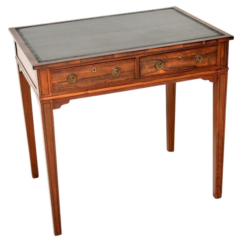 Antique Georgian Inlaid Writing Table / Desk For Sale