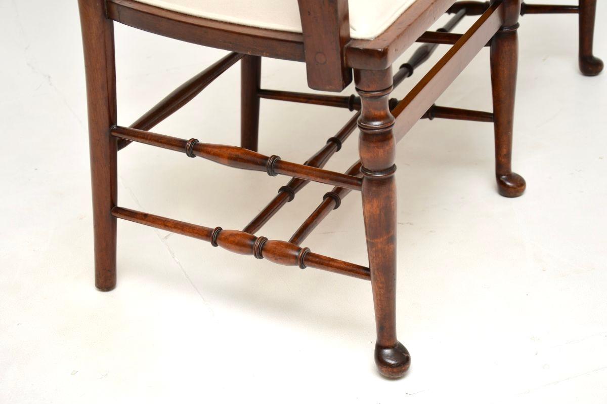 Antikes georgianisches Sofa mit Leiterlehne im Angebot 4