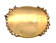 Antique Georgian Landscape Agate Claspfor Bracelet or Necklace 9 Karat Gold