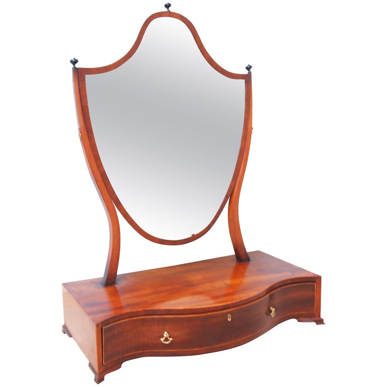 Antique Large Dressing Table Mirror For Sale at 1stdibs