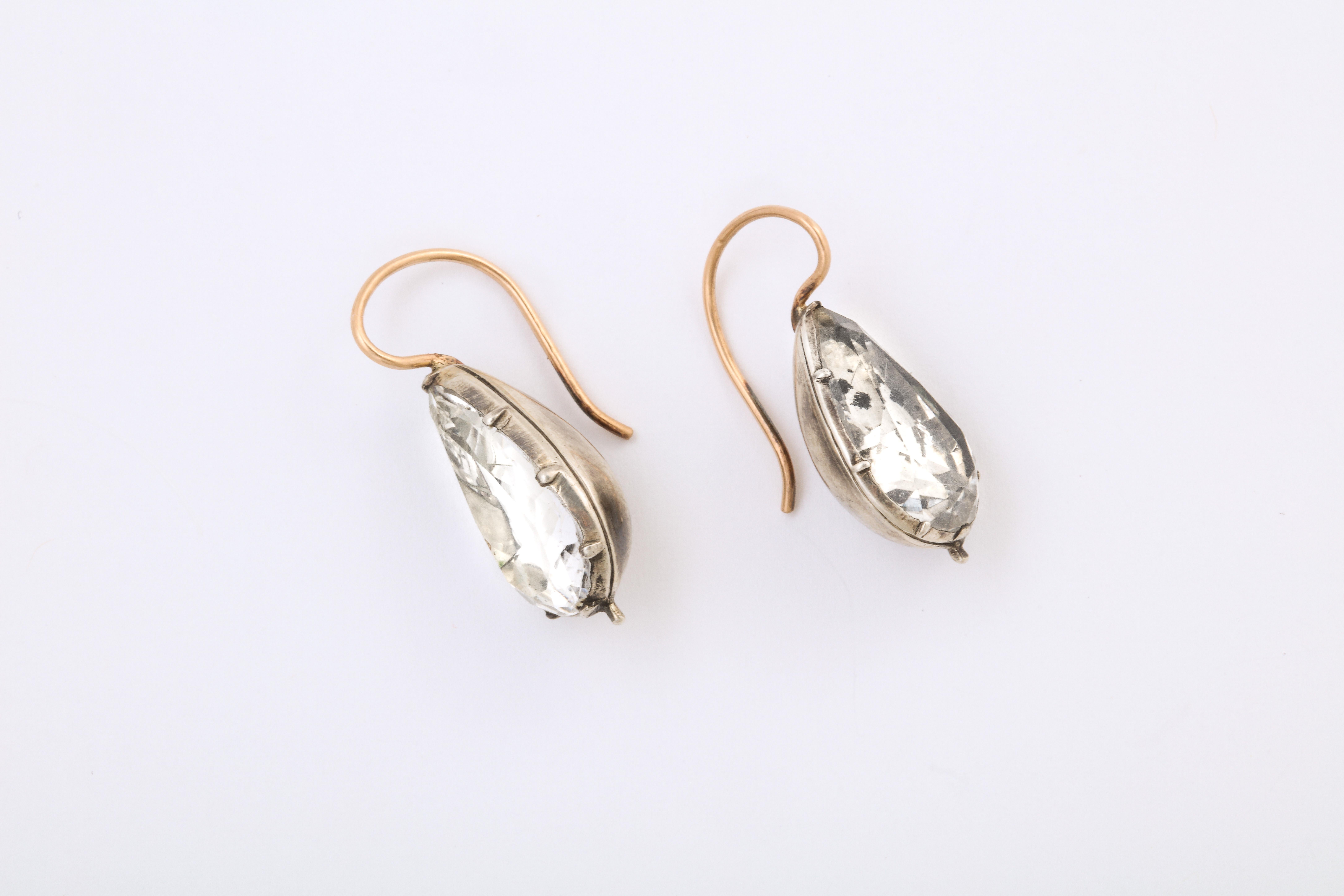 antique crystal earrings