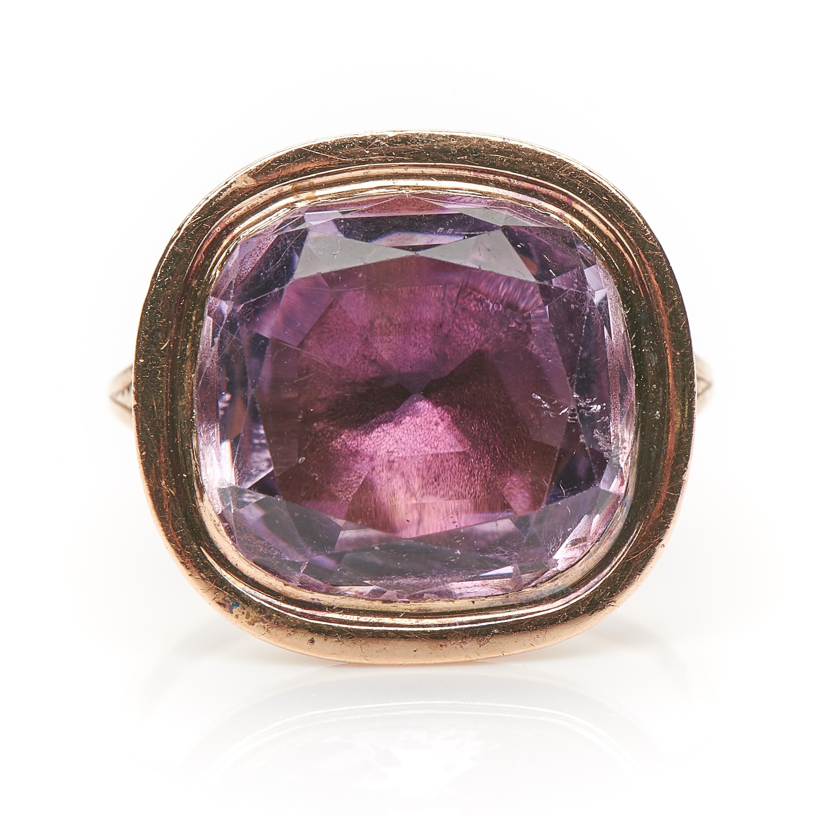 antique amethyst ring