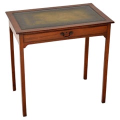 Antique Georgian Leather Top Writing Table / Desk