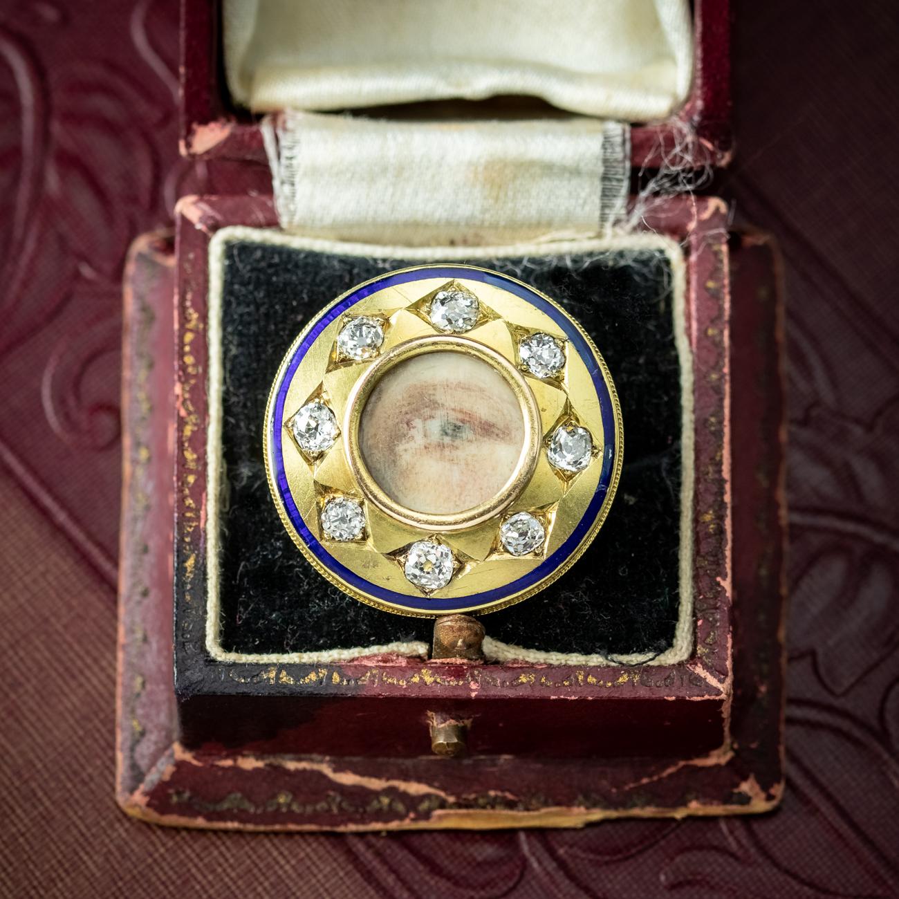 Antique Georgian Lovers Eye Diamond Ring Signed Sir Edwin Henry Landseer For Sale 5