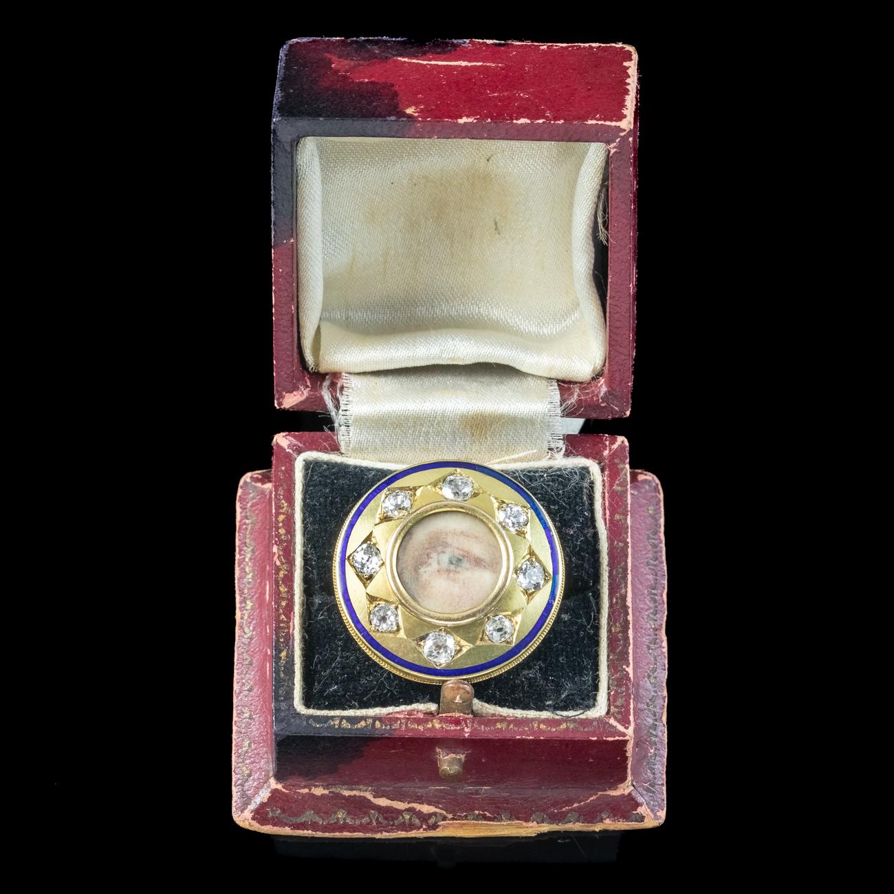 Antiker georgianischer Lovers Eye Diamantring, signiert Sir Edwin Henry Landseer im Angebot 7