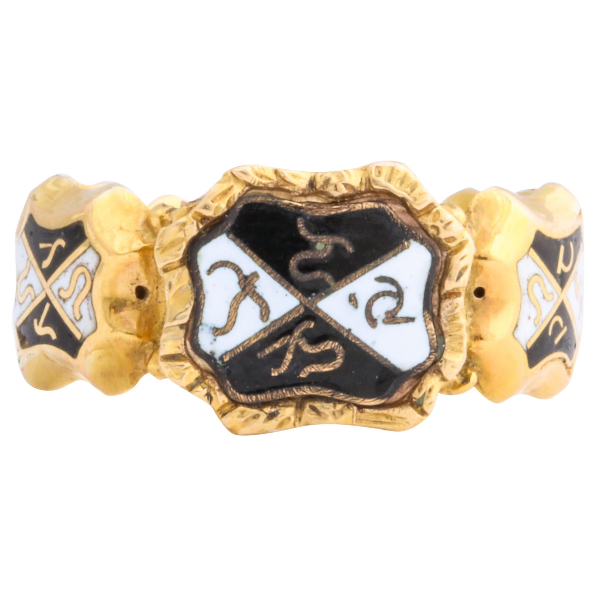 Antique Georgian Magical Locket Ring For Sale