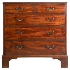 Antique Georgian Mahogany Bachelor's Chest of Drawers c.1800