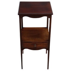 Antique Georgian Mahogany Bedside Table Washstand