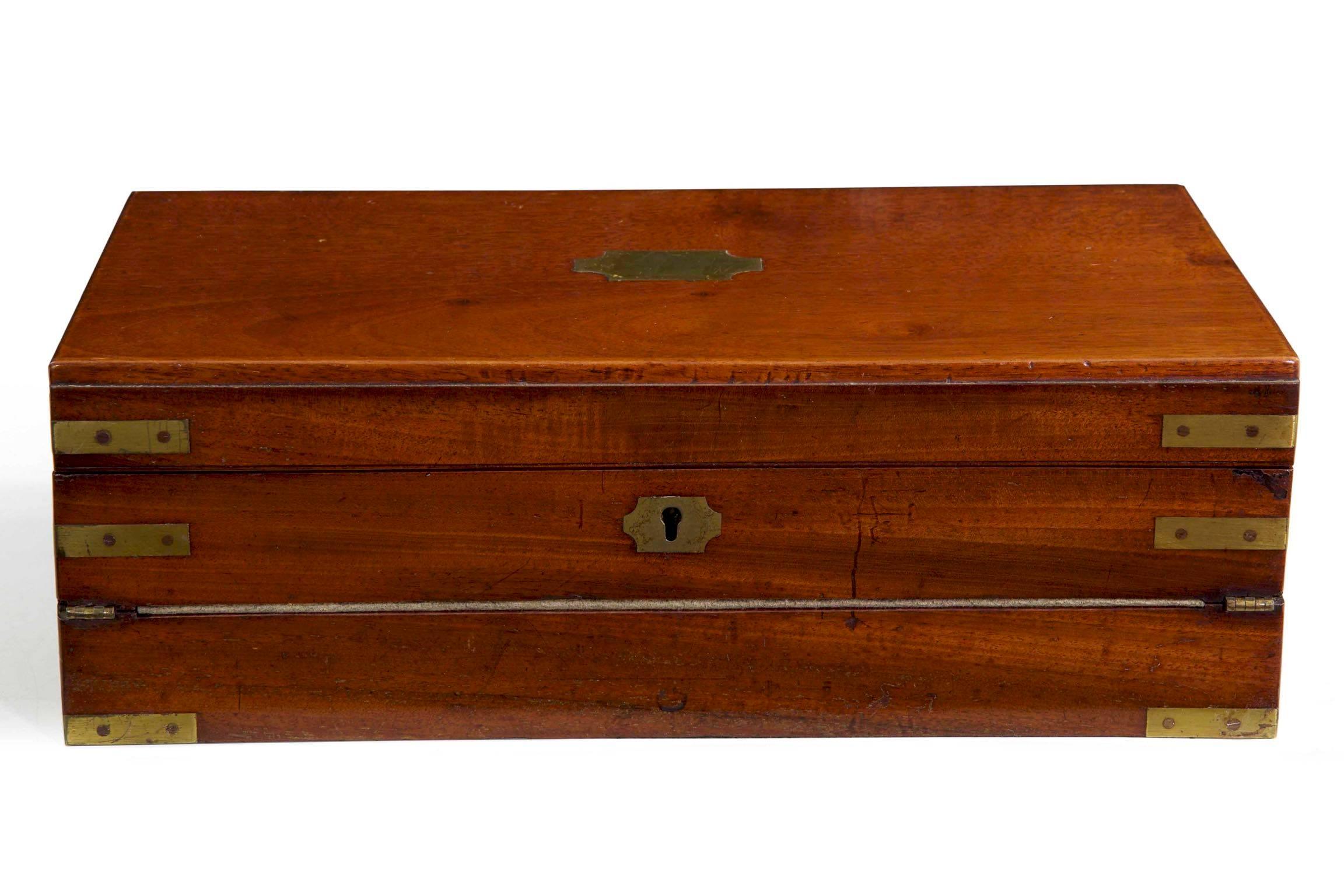 Brass Antique Georgian Mahogany 