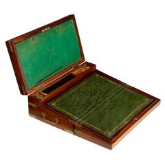 Antique Georgian Mahogany "Captain's Box" Writing Slope Box, England, circa 1810