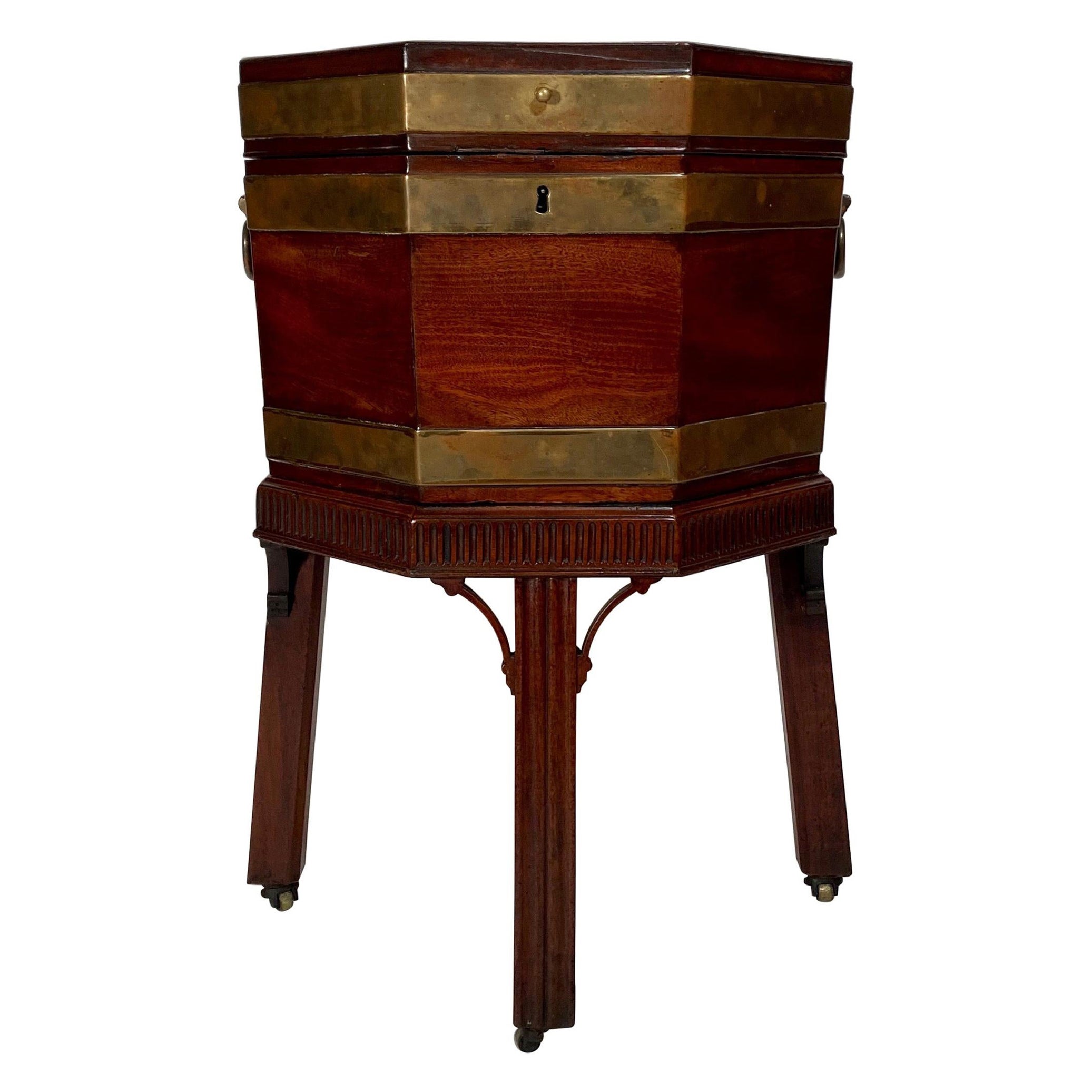 Ancienne Cellarette géorgienne en acajou, vers 1840