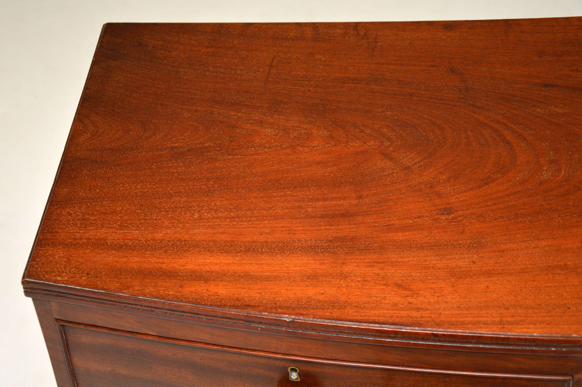 Antique Georgian Mahogany Chest of Drawers 4