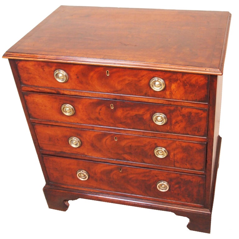 Antique Georgian Mahogany Chest Of Drawers For Sale At 1stdibs