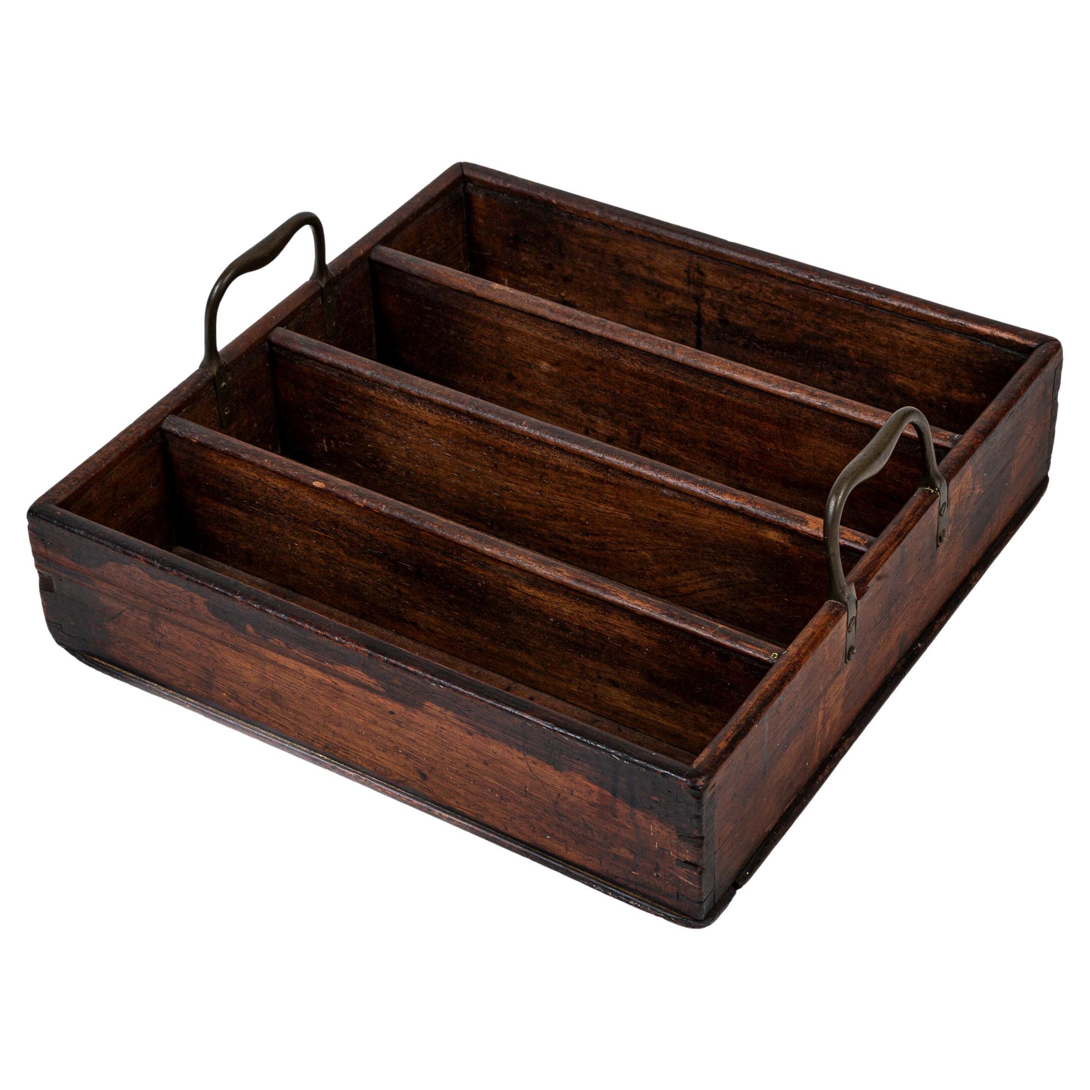 Antique Georgian Mahogany Cutlery Tray, England, early 19th Century