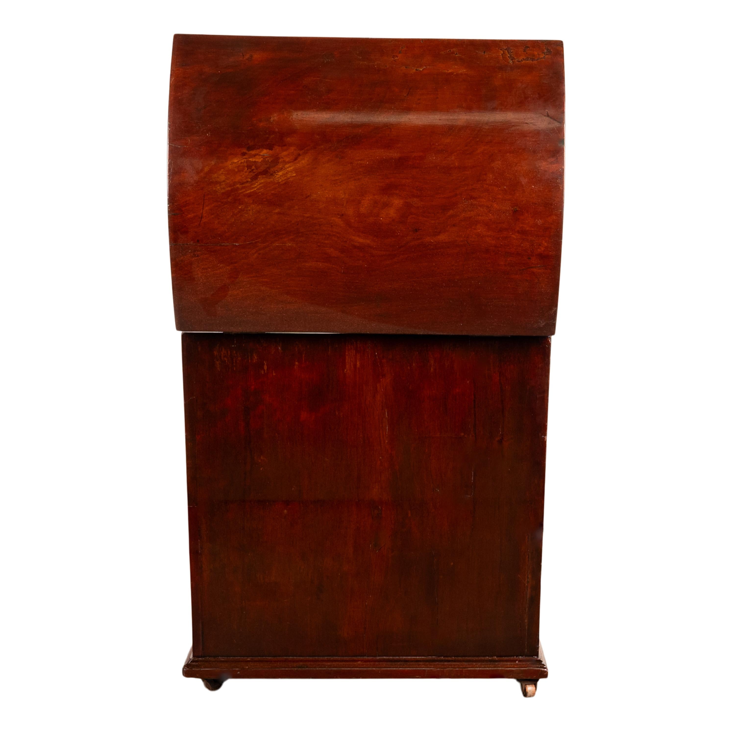 Antique Georgian Mahogany Domed Top Wine Liquor Cellarette Cabinet Box 1780 For Sale 10
