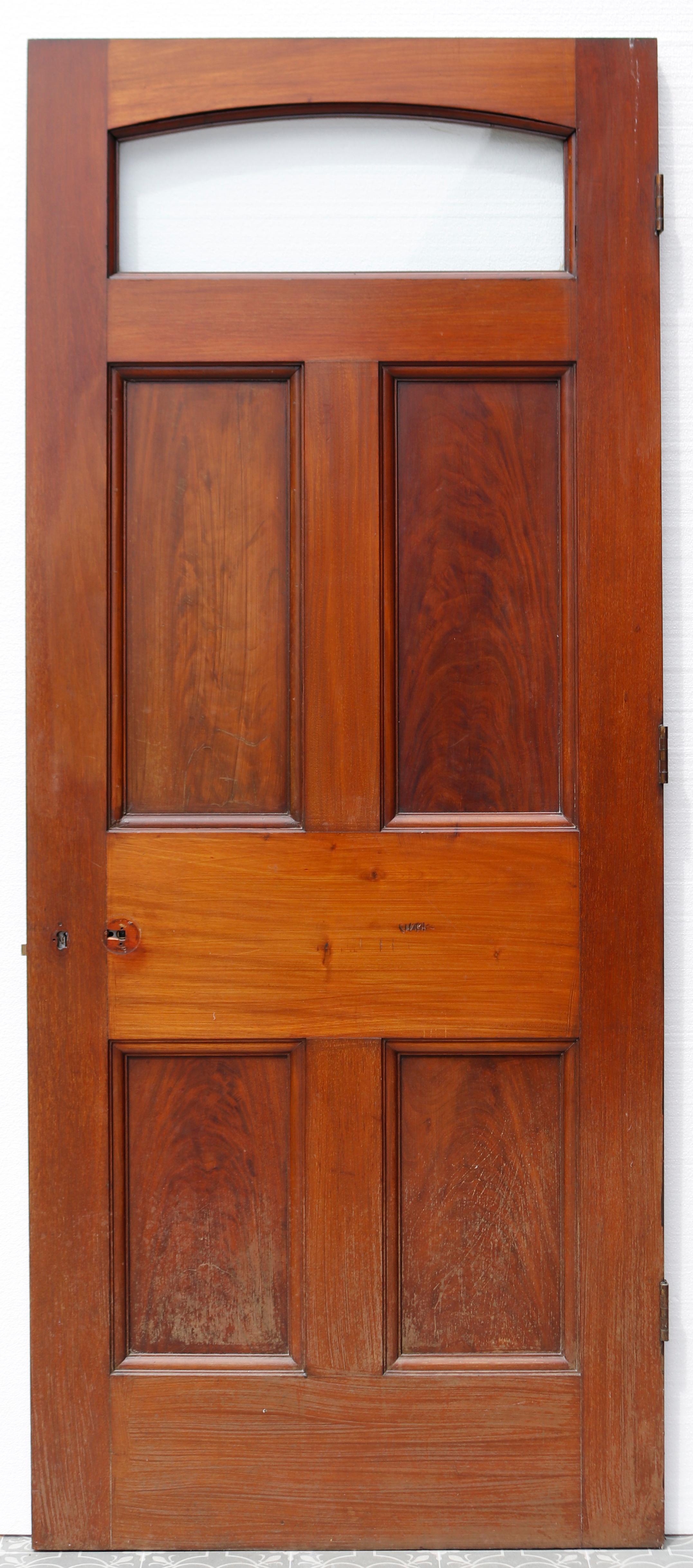 Glazed Georgian Mahogany door. A four panel door with glazing to the top.

 