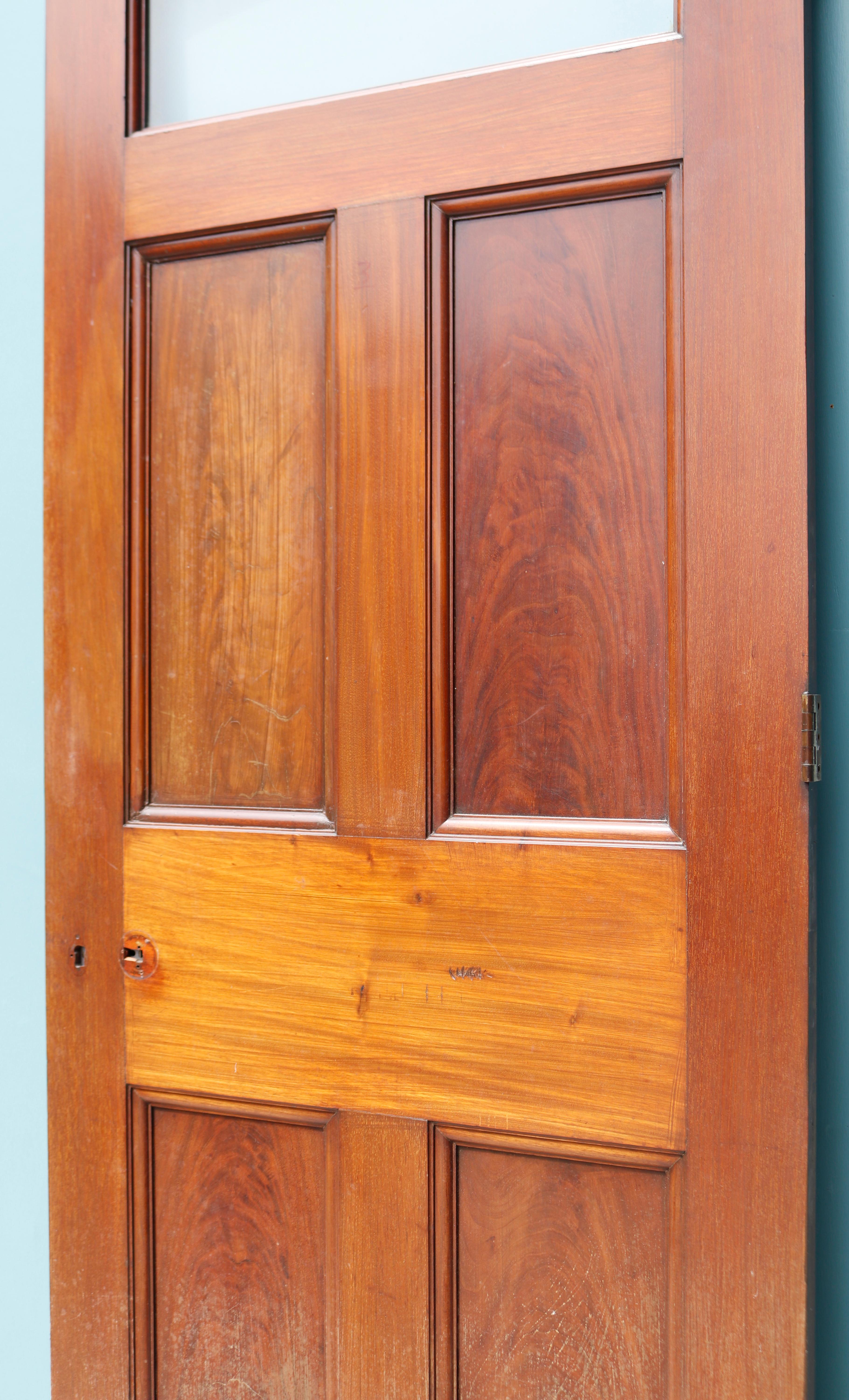 19th Century Antique Georgian Mahogany Door