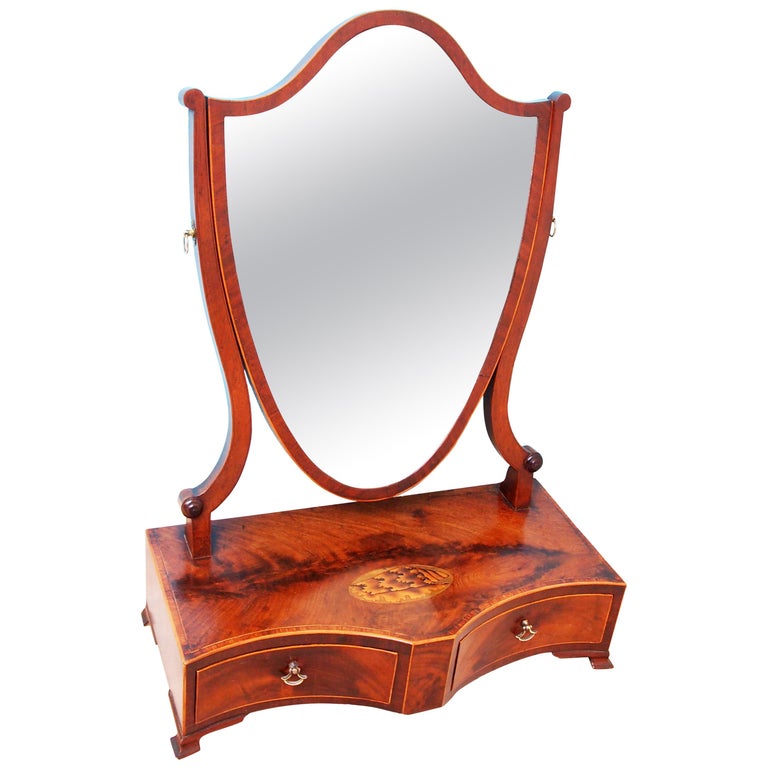 Antique Mahogany Dressing Table Mirror at 1stDibs