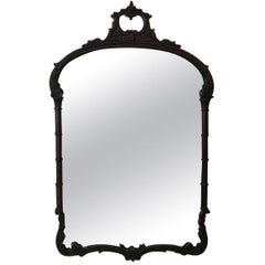 Antique Georgian Mahogany Hall Mirror