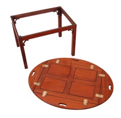 Antique Georgian Mahogany Oval Butlers Tray