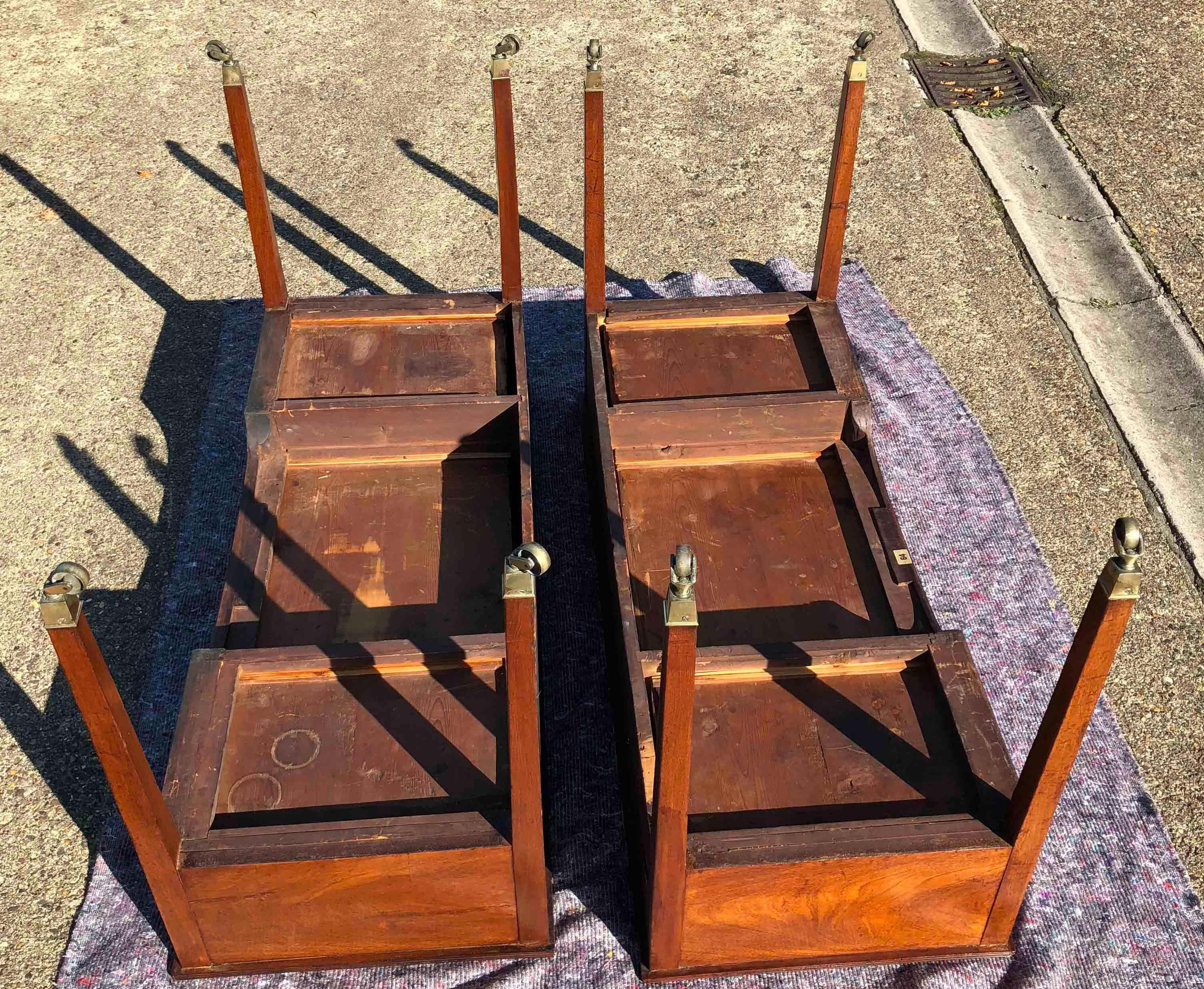 Antique Georgian Mahogany Pair of Dressing Tables 1