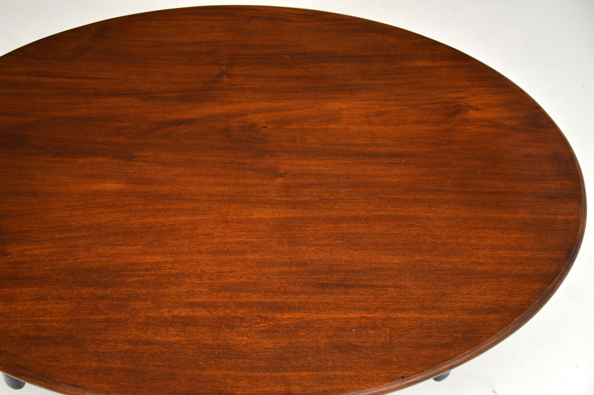 Antique Georgian Mahogany Tilt Top Dining Table 4