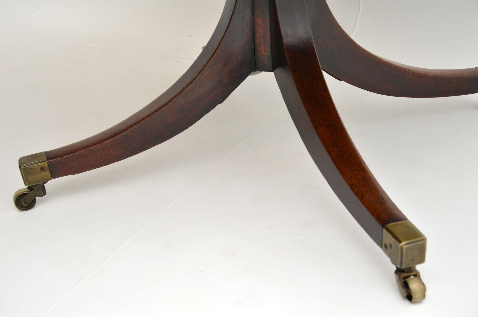 19th Century Antique Georgian Mahogany Tilt Top Dining Table