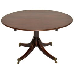 Antique Georgian Mahogany Tilt Top Dining Table